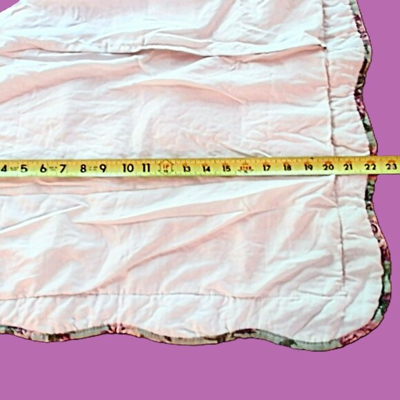 Quilted Ivory Pillow Sham (1 STD) ~ Lavender Embroidered Floral ~ 20 X 26 ~ NEW! - Picture 10 of 13